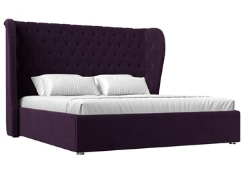 Кровать с подъемным механизмом Далия 160, Фиолетовый (Велюр) в Салехарде