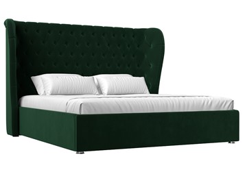 Кровать с механизмом двуспальная Далия 160, Зеленый (Велюр) в Салехарде - предосмотр