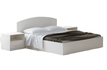Кровать с механизмом Этюд 120x200, Белый в Салехарде