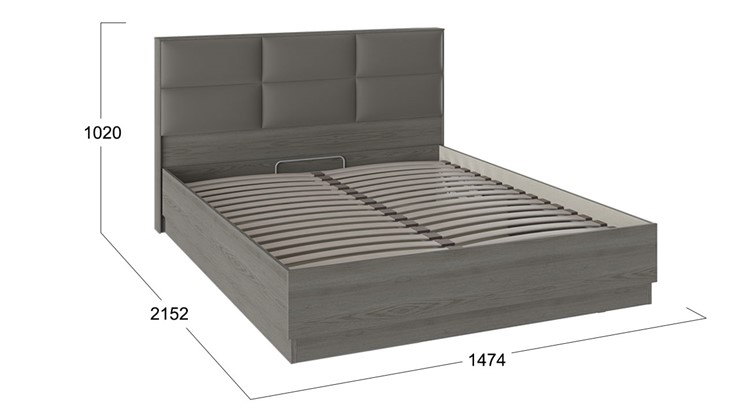 Кровать с механизмом 2-спальная Либерти, Хадсон/Ткань Грей СМ-297.01.004 в Надыме - изображение 2
