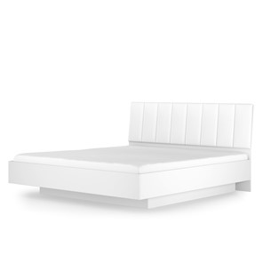Кровать с подъемным механизмом Марсель-7 (Белый, экокожа polo белая) 1400 в Надыме