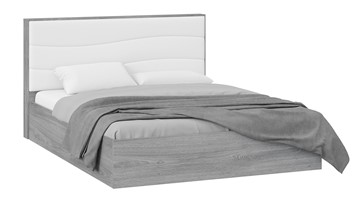 Кровать с подъемным механизмом Миранда тип 1 (Дуб Гамильтон/Белый глянец) в Лабытнанги