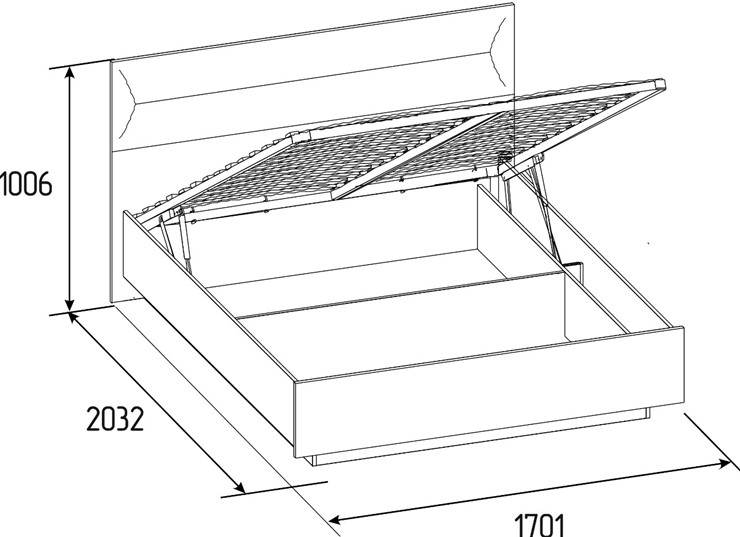Кровать с механизмом двуспальная Neo 307 Люкс (1600) в Салехарде - изображение 4