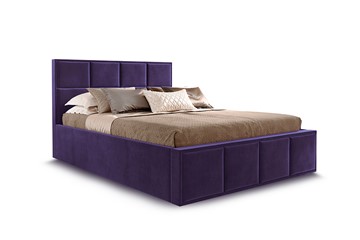 Кровать с подъемным механизмом Октавия 1400 с ящиком, Мора фиолетовый в Салехарде