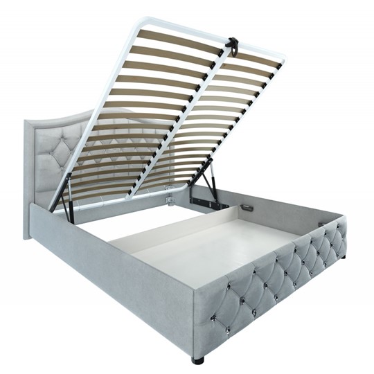 Кровать с  ортопедическим основанием, механизмом и ящиком полутороспальная Tiara 140х200 в Салехарде - изображение 1