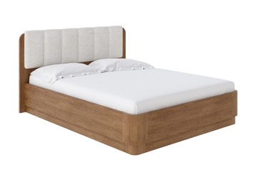 Кровать с механизмом двуспальная Wood Home 2 160х200, Велюр (Антик (сосна) с брашированием/Лофти Лён) в Салехарде