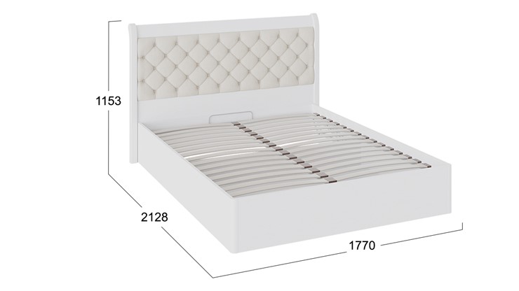 Кровать с подъемным механизмом с мягким изголовьем Франческа (СМ-312.01.002) в Салехарде - изображение 2