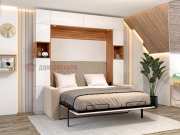 Кровать-шкаф с диваном Аделина 1400х2000 в Надыме