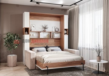 Кровать-шкаф с диваном Добрава, 1400х2000 в Надыме