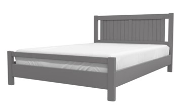 Кровать двуспальная Ванесса из массива сосны (Антрацит) 160х200 в Надыме