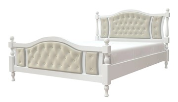 Полуторная кровать Жасмин (Белый античный) 140х200 в Губкинском