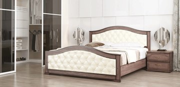 Кровать спальная СВ-Стиль Стиль 1, 160х190, кожзам, с основанием в Лабытнанги