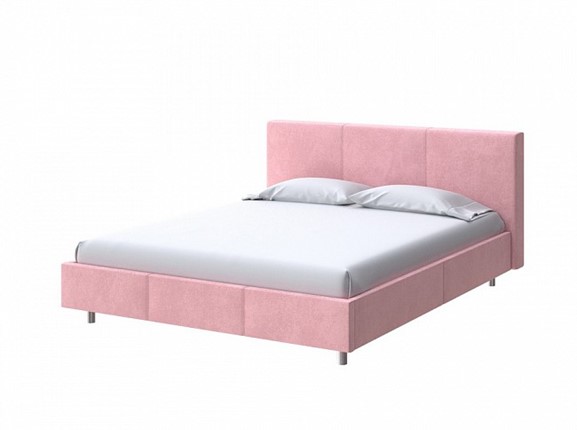 Односпальная кровать  Novo 90х200 Велюр (Casa Жемчужно-розовый) в Салехарде - изображение