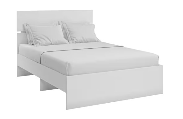 Кровать 1-спальная Агата М10, 120х200 белая в Салехарде - изображение 2