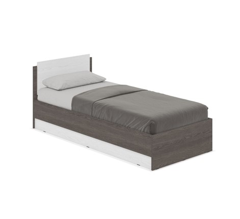 Спальная кровать Аманда А09, Анкор темный/Анкор светлый в Муравленко - изображение