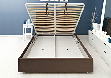 Кровать полутороспальная Chocolate 1400х1900 с подъёмным механизмом в Салехарде - предосмотр 6