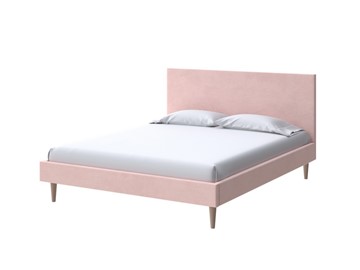 Кровать односпальная Claro 90х200, Велюр (Ultra Розовый мусс) в Новом Уренгое