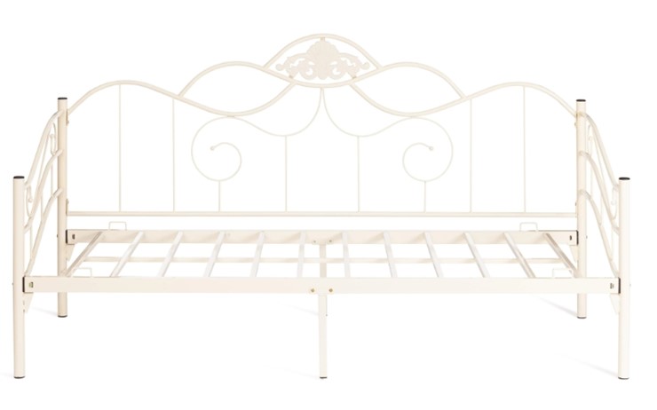 Спальная кровать Federica (mod. AT-881) дерево гевея/металл, 90*200 см (Day bed), Белый (butter white) в Салехарде - изображение 2