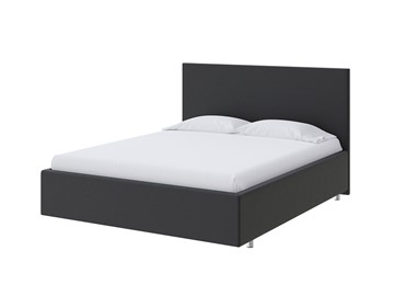 Спальная кровать Flat 90х200, Экокожа (Черный) в Лабытнанги