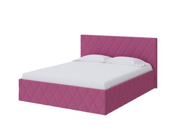 Кровать односпальная Fresco 90х200, Рогожка (Savana Berry (фиолетовый)) в Новом Уренгое