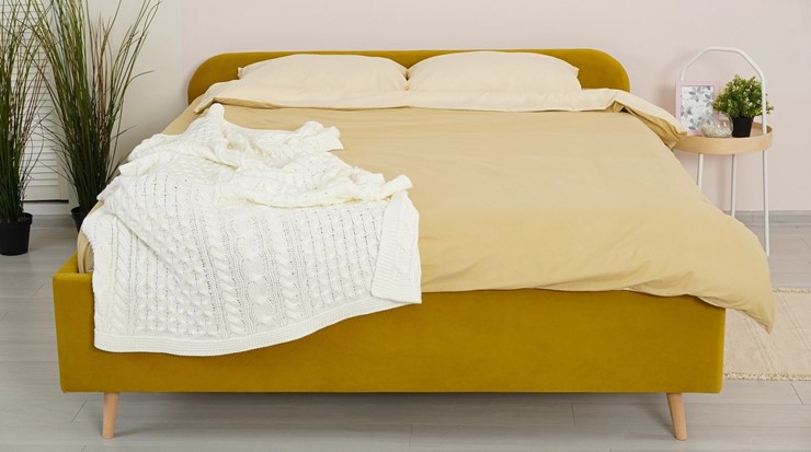 Спальная кровать Jazz-L 1200х1900 с подъёмным механизмом в Салехарде - изображение 5
