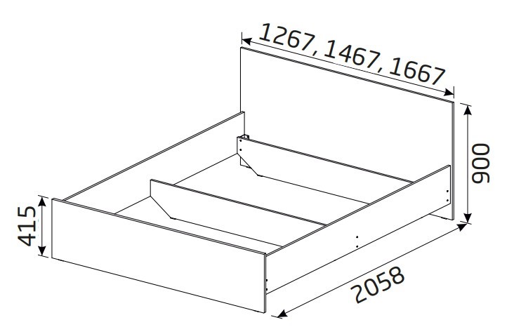 Кровать Классика 1600х2000 с ортопедическим основанием в Салехарде - изображение 1