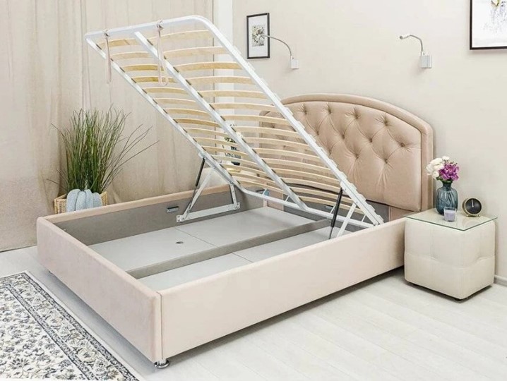 Двуспальная кровать Кристалл 3 1800х1900 с подъёмным механизмом в Лабытнанги - изображение 3