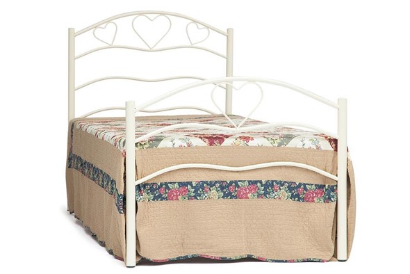Односпальная кровать ROXIE 90*200 см (Single bed), белый (White) в Лабытнанги - изображение