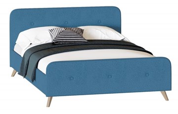 Кровать 1-спальная Сиерра 1200 (без основания) Аура голубой в Салехарде