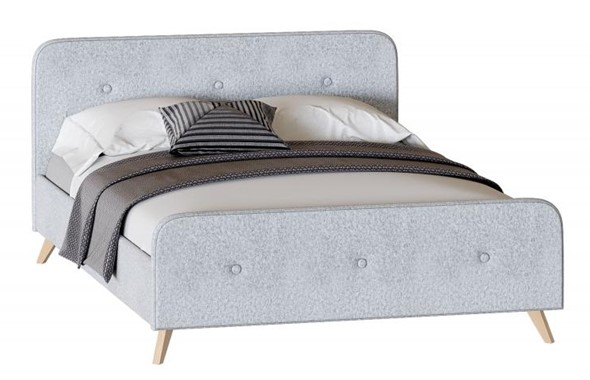 Односпальная кровать Сиерра 1200 (без основания) Аура серый в Салехарде - изображение