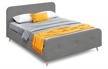 Спальная кровать Сиерра 1200 (с подъемным механизмом и коробом) Торонто серый в Салехарде