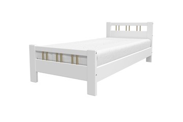 Спальная кровать Вероника-3 (Белый Античный) 90х200 в Салехарде