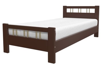 Спальная кровать Вероника-3 (Орех) 90х200 в Салехарде