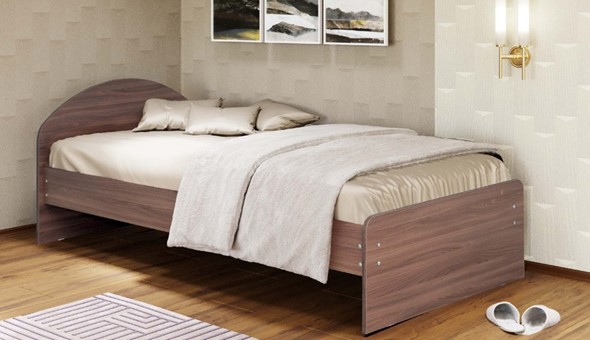 Односпальная кровать 900х2000 с низкой ножной спинкой в Салехарде - изображение