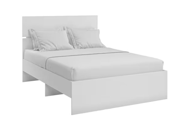 Кровать 1.5-спальная Агата М9, 140х200 белая в Салехарде - изображение 2