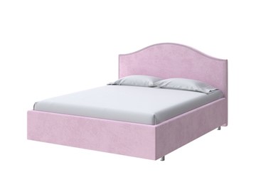 Кровать в спальню Classic 140х200, Велюр (Teddy Розовый фламинго) в Салехарде
