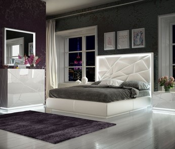 Полуторная кровать FRANCO KIU 1242 с LED подсветкой изголовья (160х200) в Салехарде - предосмотр 1