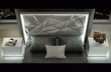 Полуторная кровать FRANCO KIU 1242 с LED подсветкой изголовья (160х200) в Салехарде - предосмотр 8
