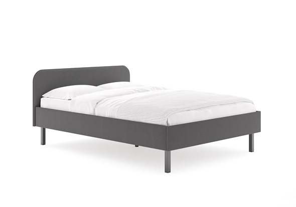 Кровать 1.5-спальная Hanna 140х200 с основанием (Багама серый) в Губкинском - изображение