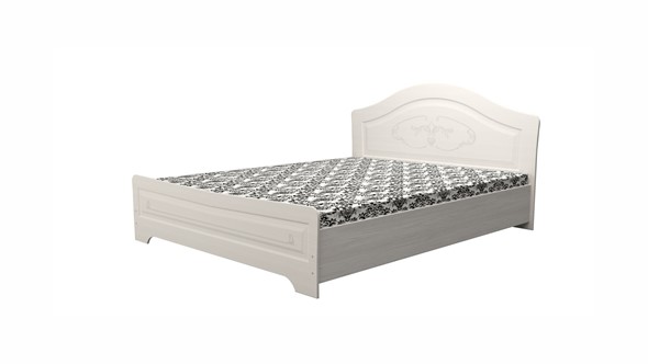 Полуторная кровать Ивушка-5 2000х1400, цвет Дуб беленый в Лабытнанги - изображение