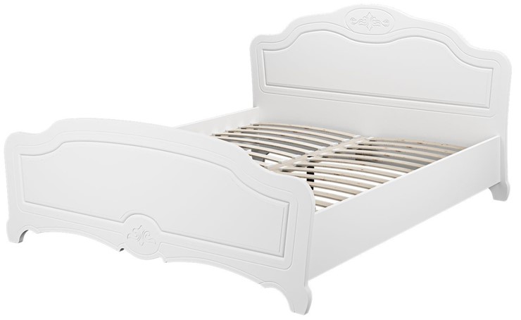 Кровать полутороспальная Лотос (Белый) 160х200 в Ноябрьске - изображение 1
