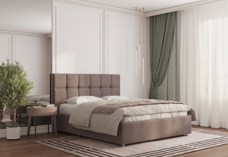 Полутороспальная кровать Модерна 140х200 без основания в Салехарде - изображение 2