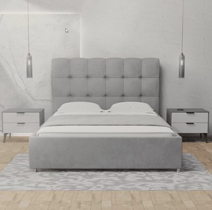 Кровать 1,5-спальная Модерна 140х200 с ортопедическим основанием в Салехарде - изображение