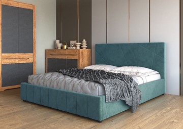 Кровать 1,5-спальная Нельсон Абстракция 120х200 (вариант 4) с подъёмным механизмом в Салехарде - предосмотр 1
