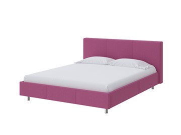 Кровать Novo 140х200, Рогожка (Savana Berry (фиолетовый)) в Салехарде