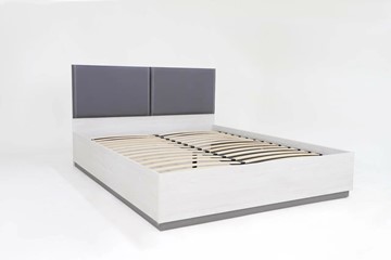 Кровать с подъемным механизмом 2-спальная Винтер-16, винтерберг/темно-серый/спейс графит в Салехарде - предосмотр 1