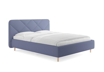 Полуторная кровать Taylor, Тедди синий 140х200 с основанием в Надыме