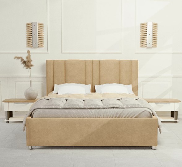 Кровать полутороспальная Верона 140х200 с подъемным механизмом в Салехарде - изображение 2