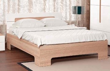 Спальная кровать Некст, 1400, цвет дуб сонома/белый в Лабытнанги