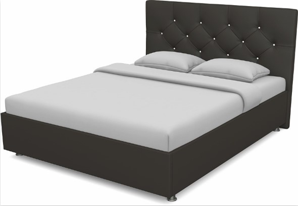 Кровать 1.5-спальная Моника 1400 с основанием (Nitro Brown) в Салехарде - изображение
